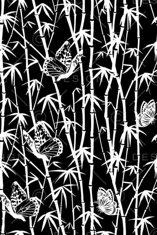 黑底花卉印花华亿平台图片