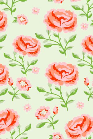 手绘花卉印花华亿平台图片