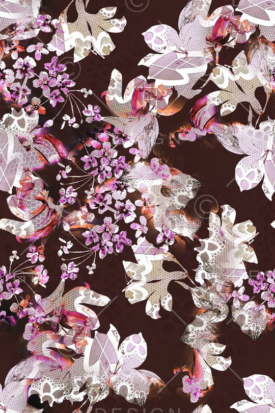 植物印花华亿平台图片