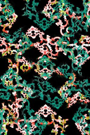 手绘花卉印花华亿平台图片