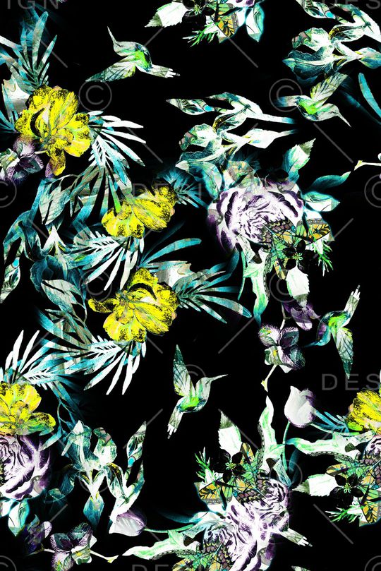 植物印花华亿平台图片