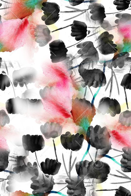 雪纺印花华亿平台图片