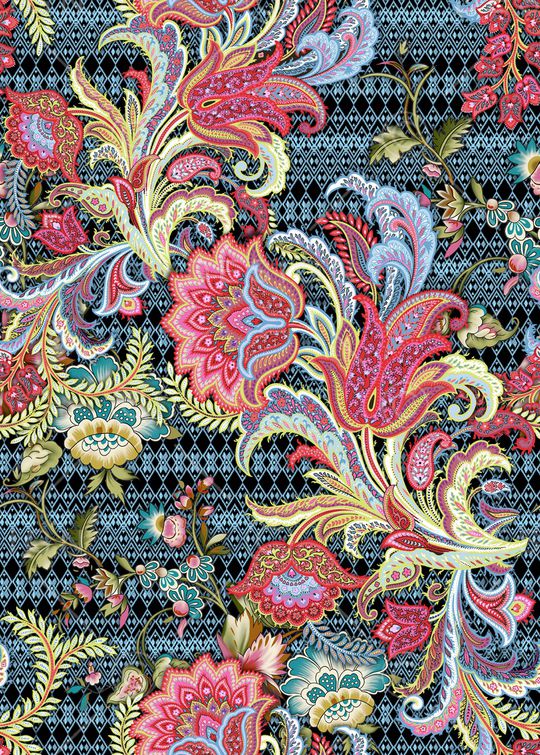 佩斯利印花华亿平台图片