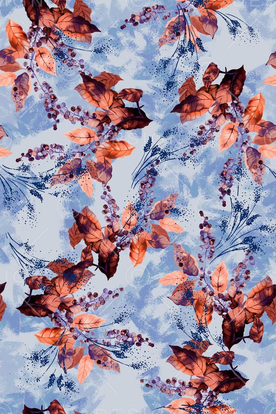 彩底花卉印花华亿平台图片