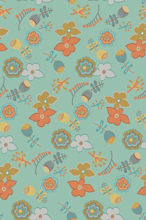 黑底花卉印花华亿平台图片