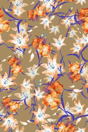 小碎花印花华亿平台图片