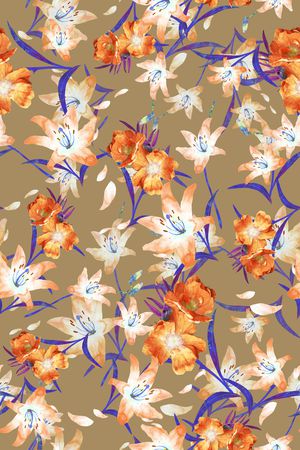 小碎花印花华亿平台图片