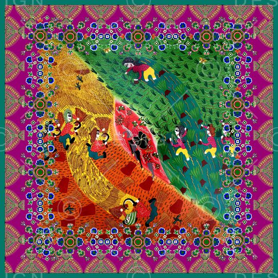 民族风印花华亿平台图片