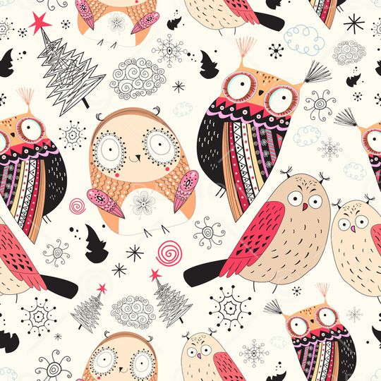 猫头鹰印花华亿平台图片