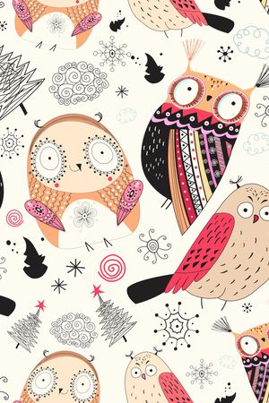 猫头鹰印花华亿平台图片