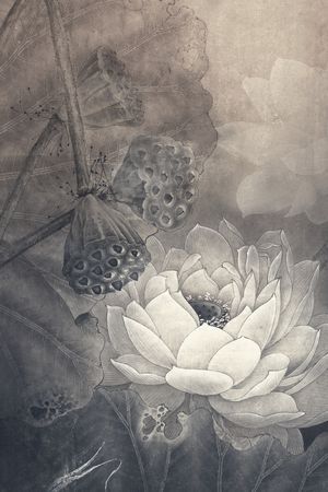 中国风印花华亿平台图片