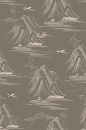 水墨风印花华亿平台图片