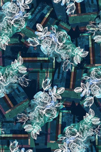 946820-几何花卉蓝