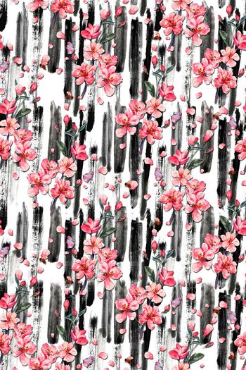 946850-梅花水墨涂鸦