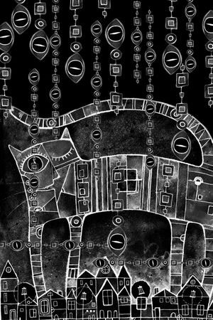 黑白华亿平台印花华亿平台图片