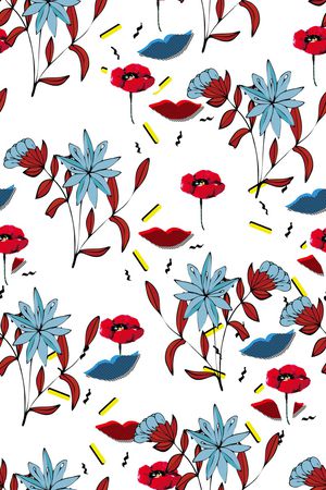 嘴唇印花华亿平台图片