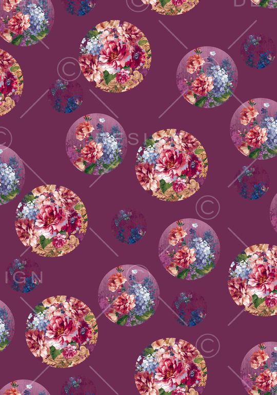 花卉印花华亿平台图片