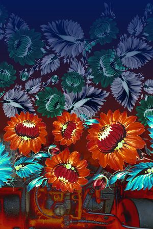 民族风印花华亿平台图片