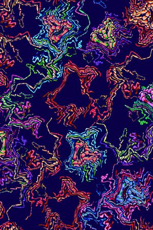 线条印花华亿平台图片