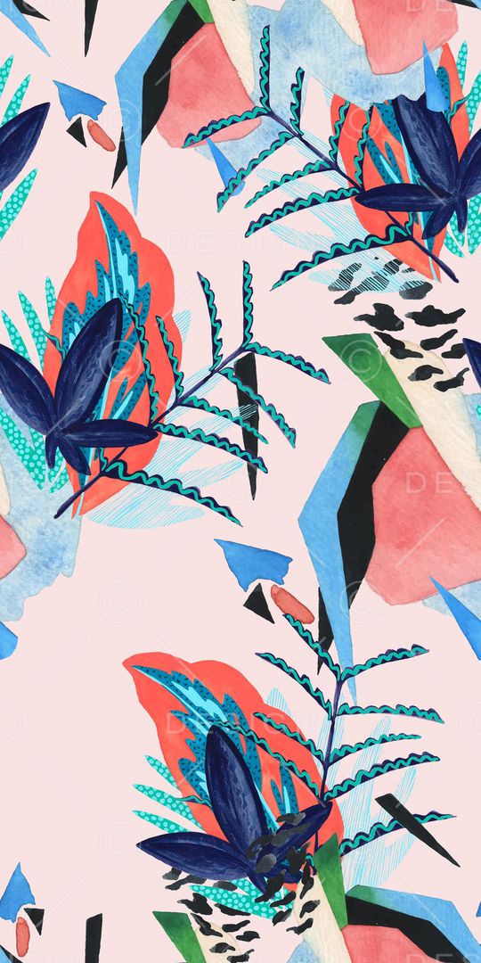 朦胧花卉印花华亿平台图片