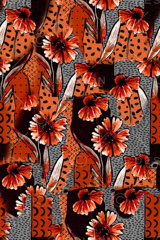 花卉印花华亿平台图片