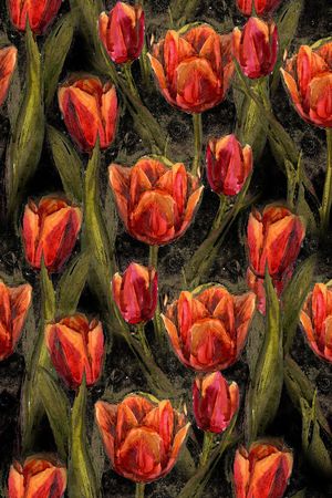 郁金香印花华亿平台图片