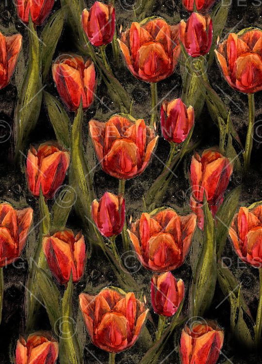 郁金香印花华亿平台图片