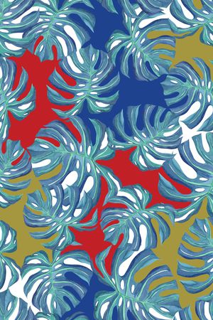 绿植树叶印花华亿平台图片