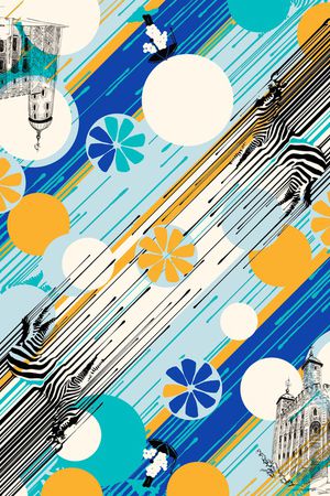 斑马纹印花华亿平台图片