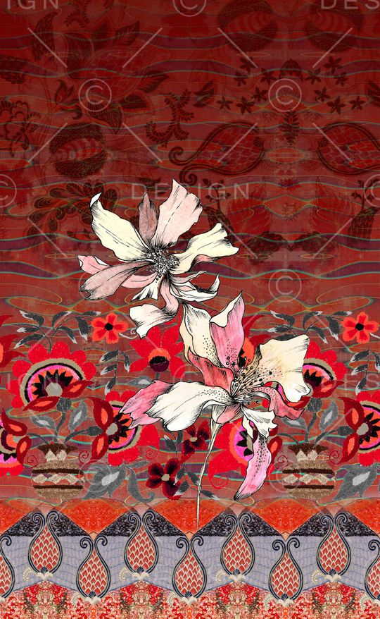 民族风印花华亿平台图片