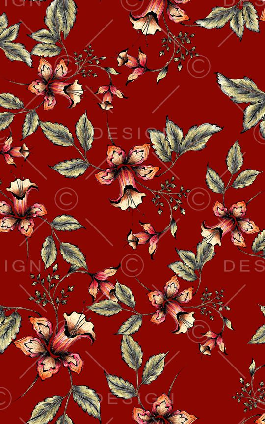 小碎花印花华亿平台图片