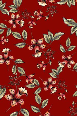 小碎花印花华亿平台图片