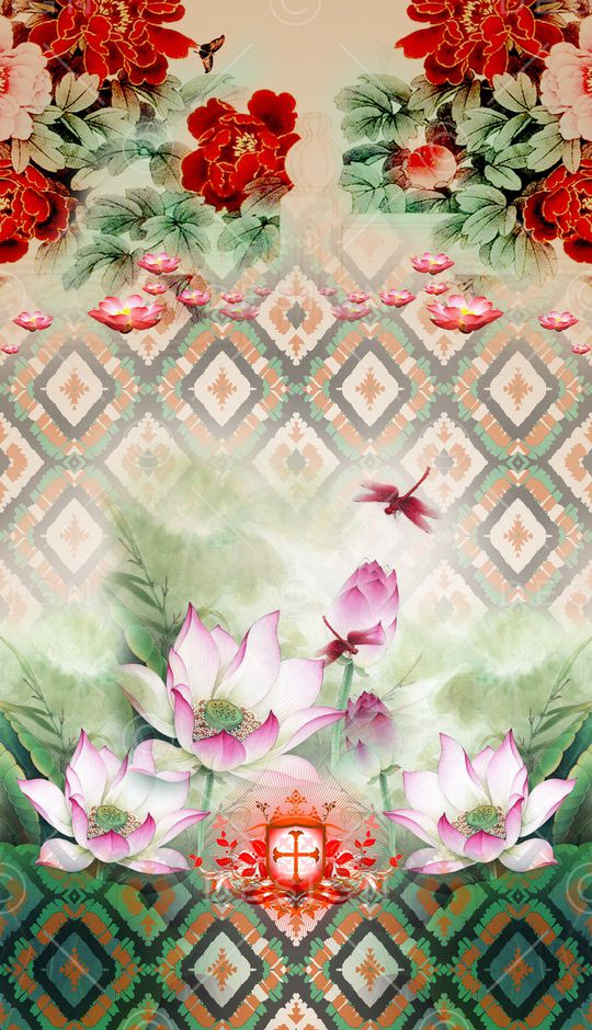 民族风印花华亿平台图片