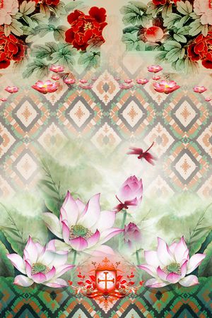 民族风印花华亿平台图片