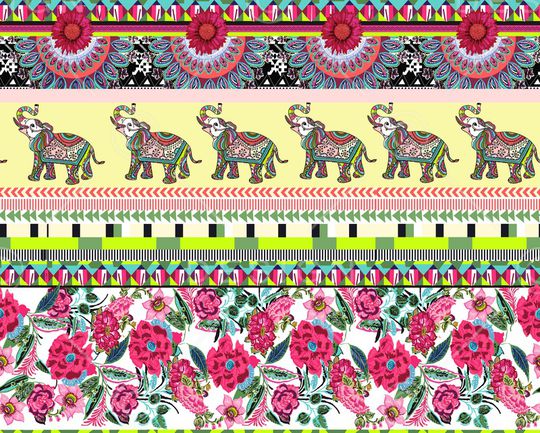 春夏华亿平台印花华亿平台图片