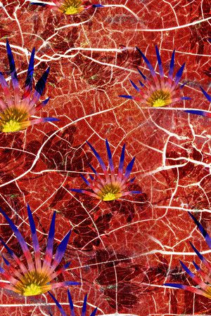 朦胧花卉印花华亿平台图片