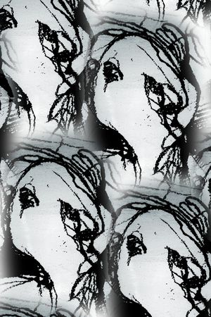 黑白华亿平台印花华亿平台图片