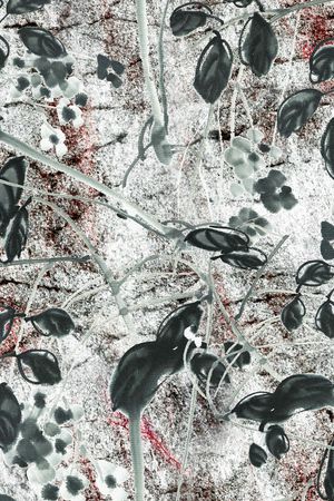 朦胧花卉印花华亿平台图片