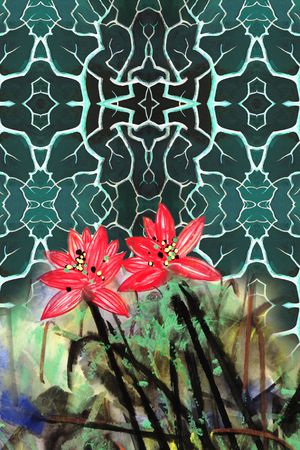 中国风印花华亿平台图片