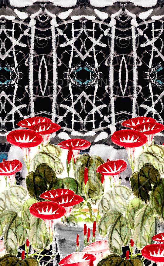 中国风印花华亿平台图片