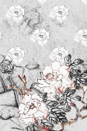 中国风印花华亿平台图片