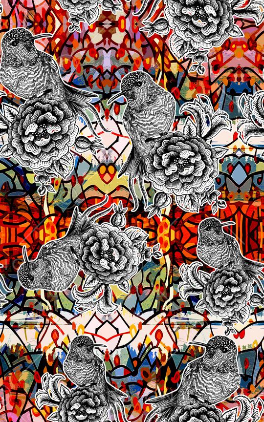 几何印花华亿平台图片