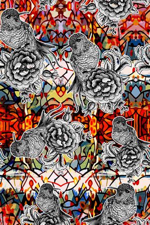 几何印花华亿平台图片