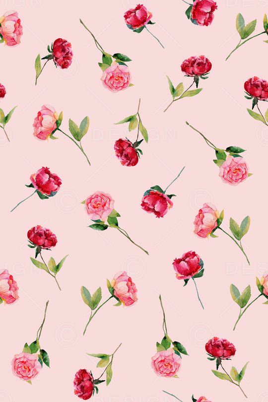 手绘玫瑰印花华亿平台图片