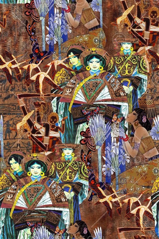 民族风印花华亿平台图片