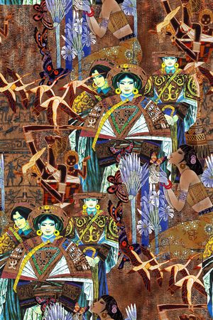 民族风印花华亿平台图片