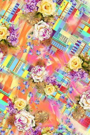 格子印花华亿平台图片