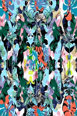 抽象印花华亿平台图片