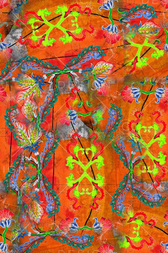 复古印花华亿平台图片