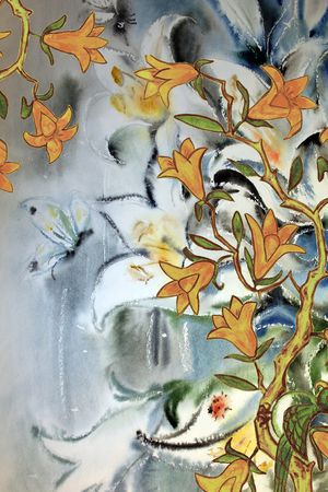 花卉印花华亿平台图片